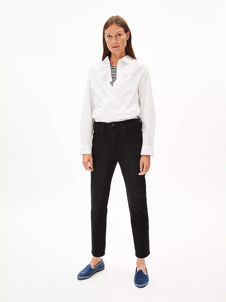 ARMEDANGELS | Jeans Boyfriend Fit 7/8 CAYAA TARPA | Nero