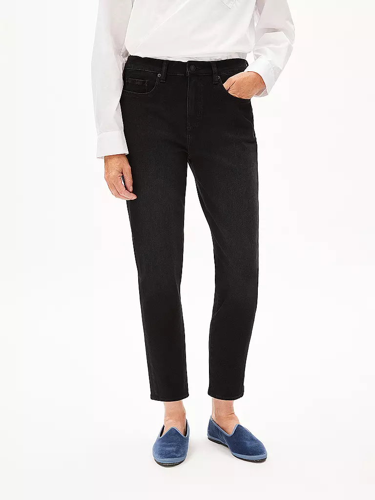 ARMEDANGELS | Jeans Boyfriend Fit 7/8 CAYAA TARPA | Nero