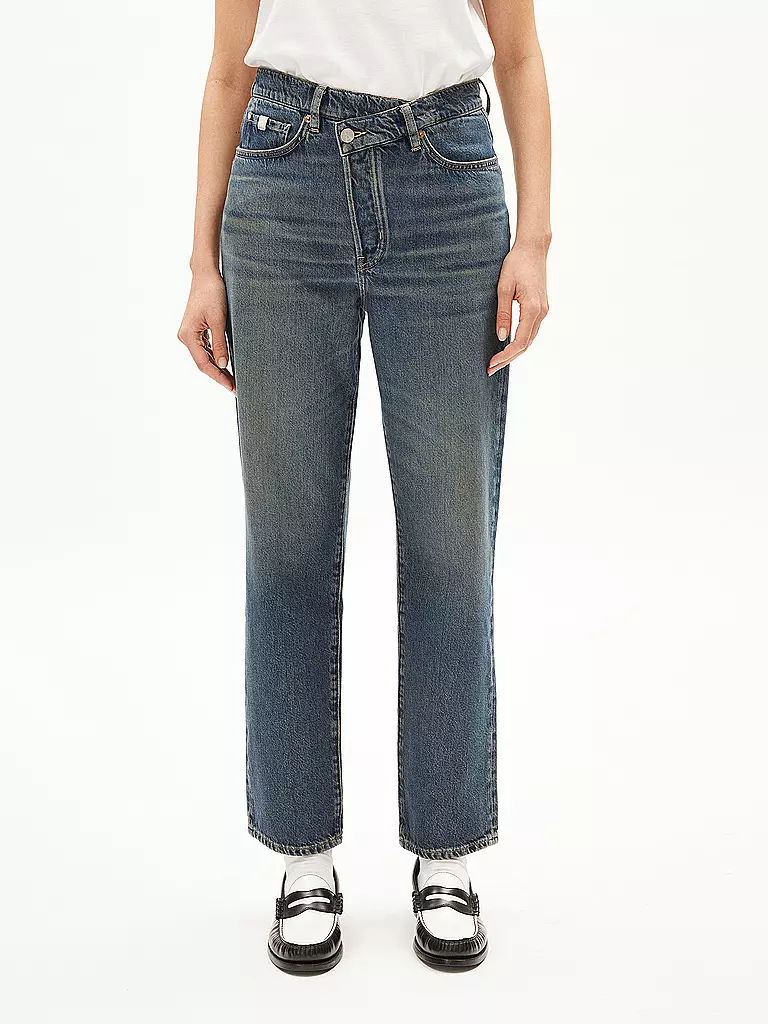 ARMEDANGELS | Jeans Straight Fit 7/8  AAIKALA | Blu