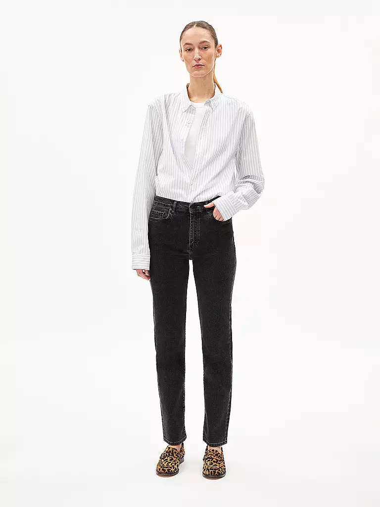 ARMEDANGELS | Jeans Straight Fit CARENAA | Nero