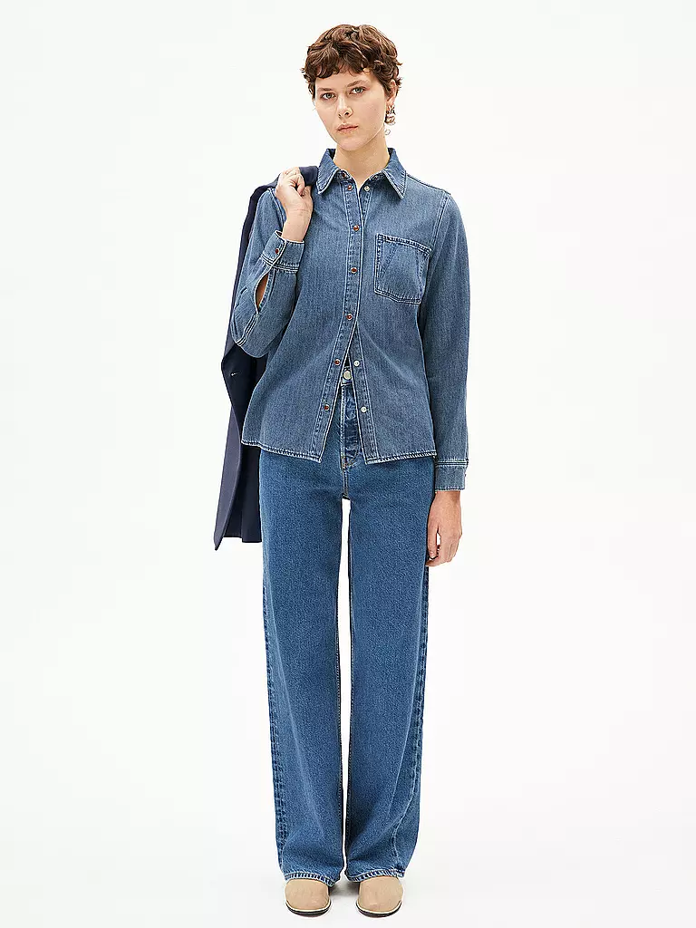 ARMEDANGELS | Jeansbluse AURELAA | Blu