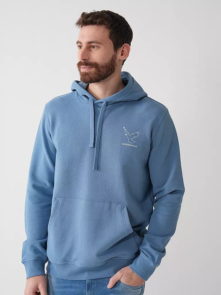 ARMEDANGELS | Kapuzensweater - Hoodie PAARLO  | Blu chiaro