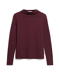 ARMEDANGELS | Langarmshirt CALUNAA | Rosso scuro