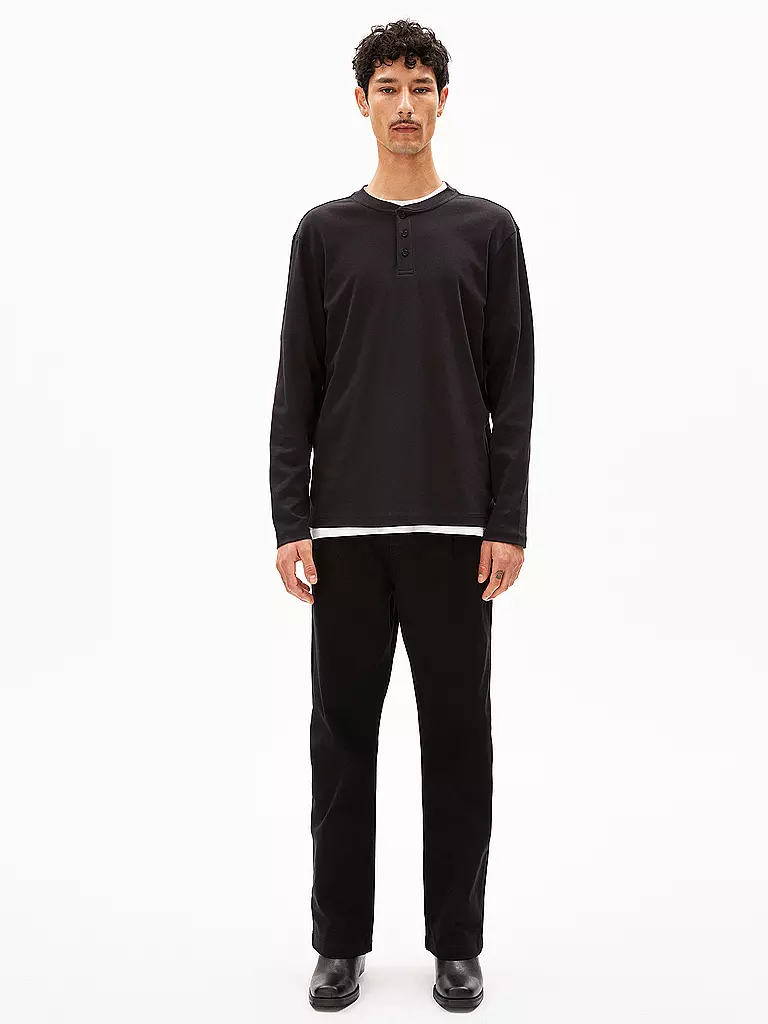 ARMEDANGELS | Langarmshirt FAANO PREMIUM | Nero
