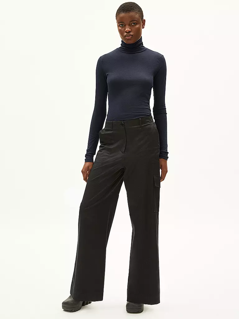 ARMEDANGELS | Maglia a collo alto GRAZILIAA | Blu scuro