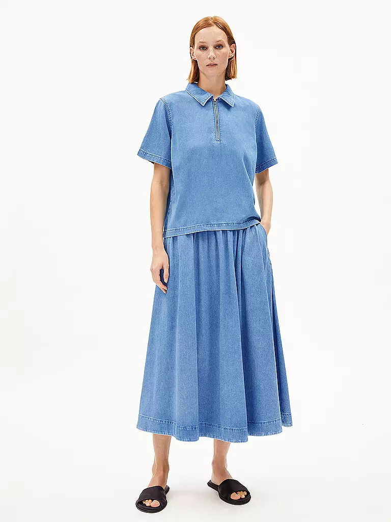 ARMEDANGELS | Midi gonna KENDRAA | Blu chiaro
