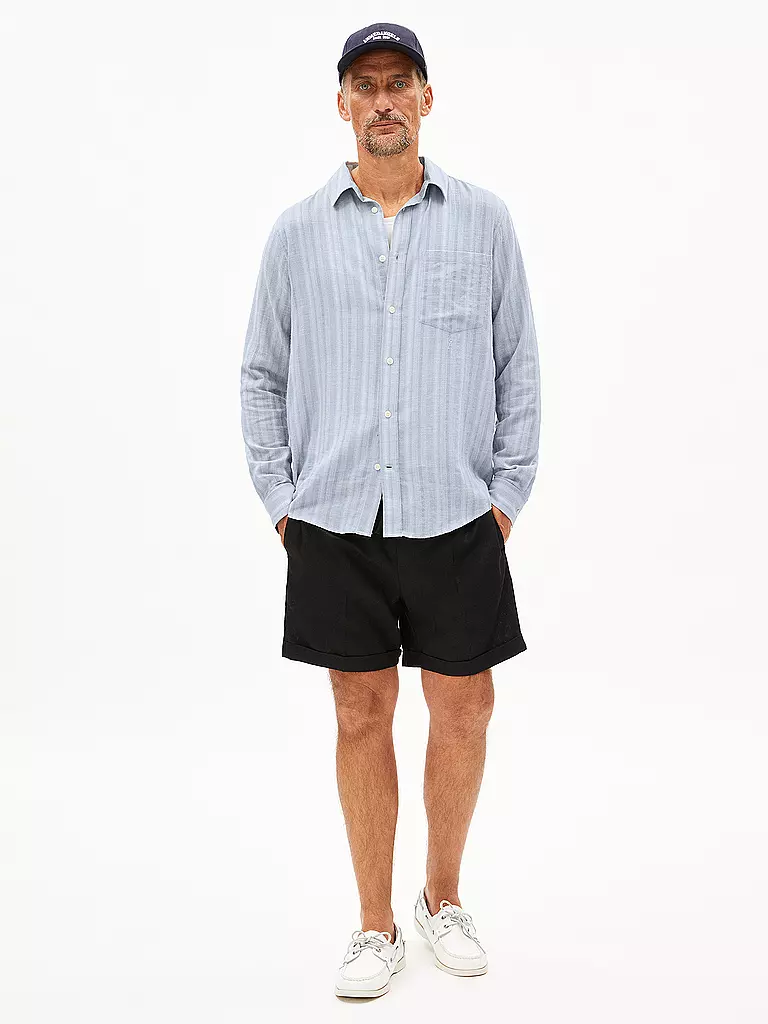 ARMEDANGELS | Overshirt FLAAVIEN STRIPES | Blu