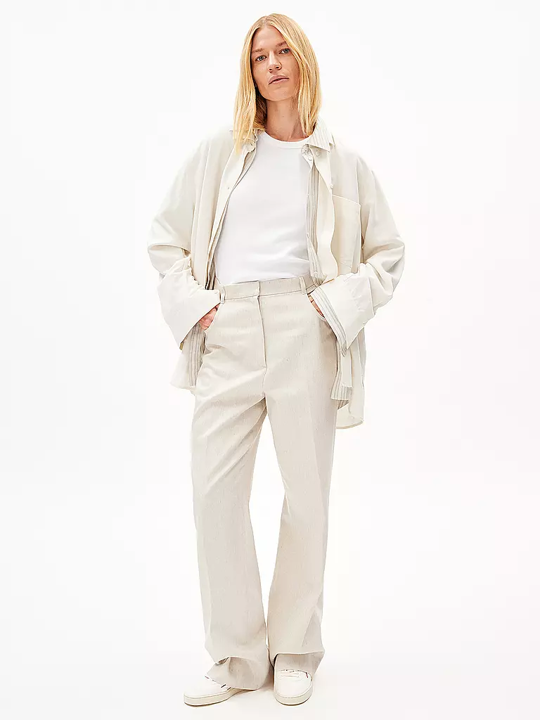 ARMEDANGELS | Pantaloni Marlene JUMAA | Crema