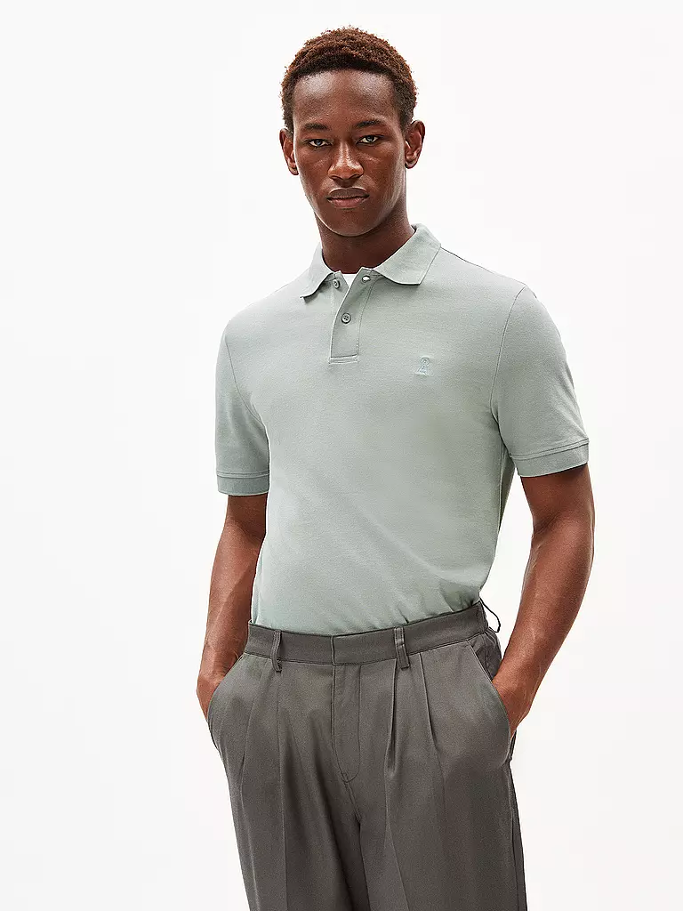 ARMEDANGELS | Poloshirt FIBRAA | Verde chiaro
