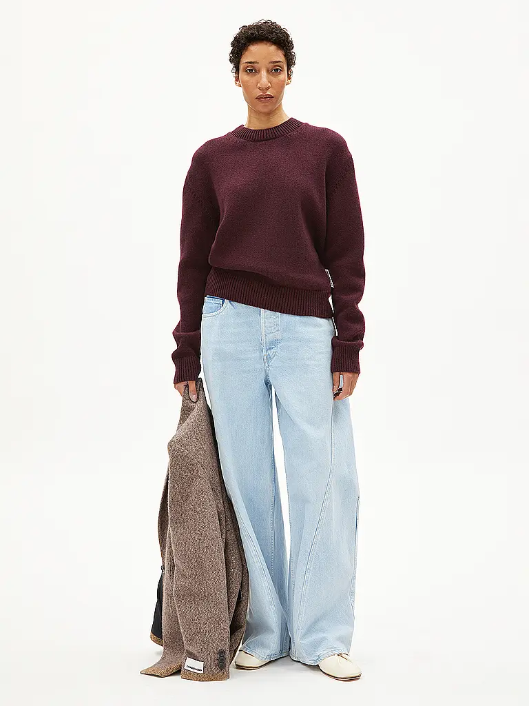 ARMEDANGELS | Pullover BALBAA | Rosso scuro