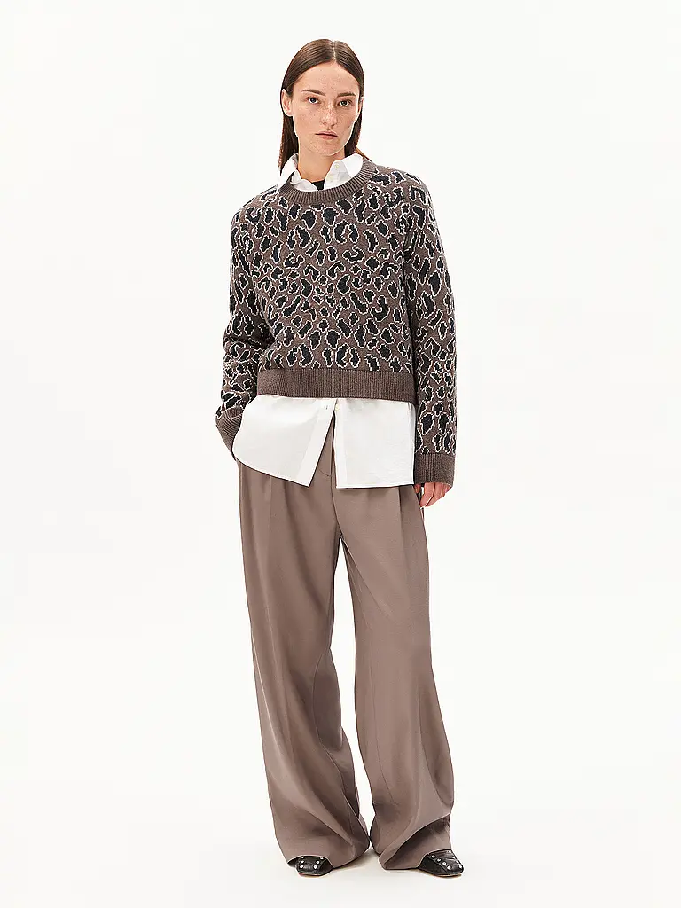 ARMEDANGELS | Pullover DILIRIAA LEOPAA | Cammello