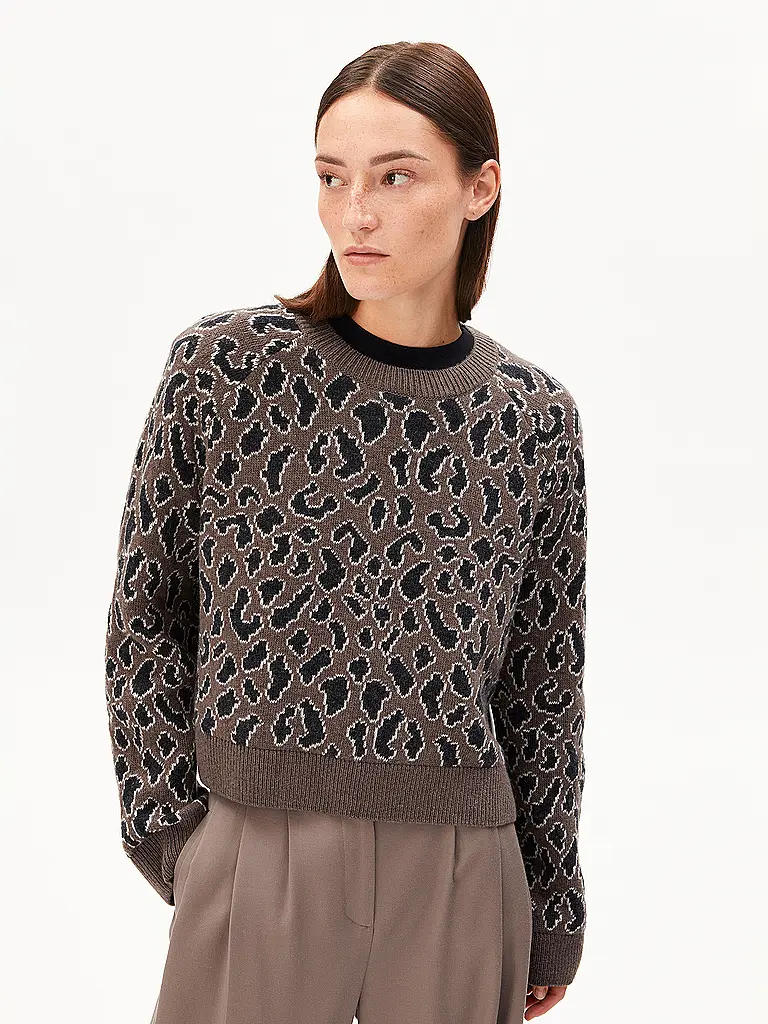 ARMEDANGELS | Pullover DILIRIAA LEOPAA | Cammello