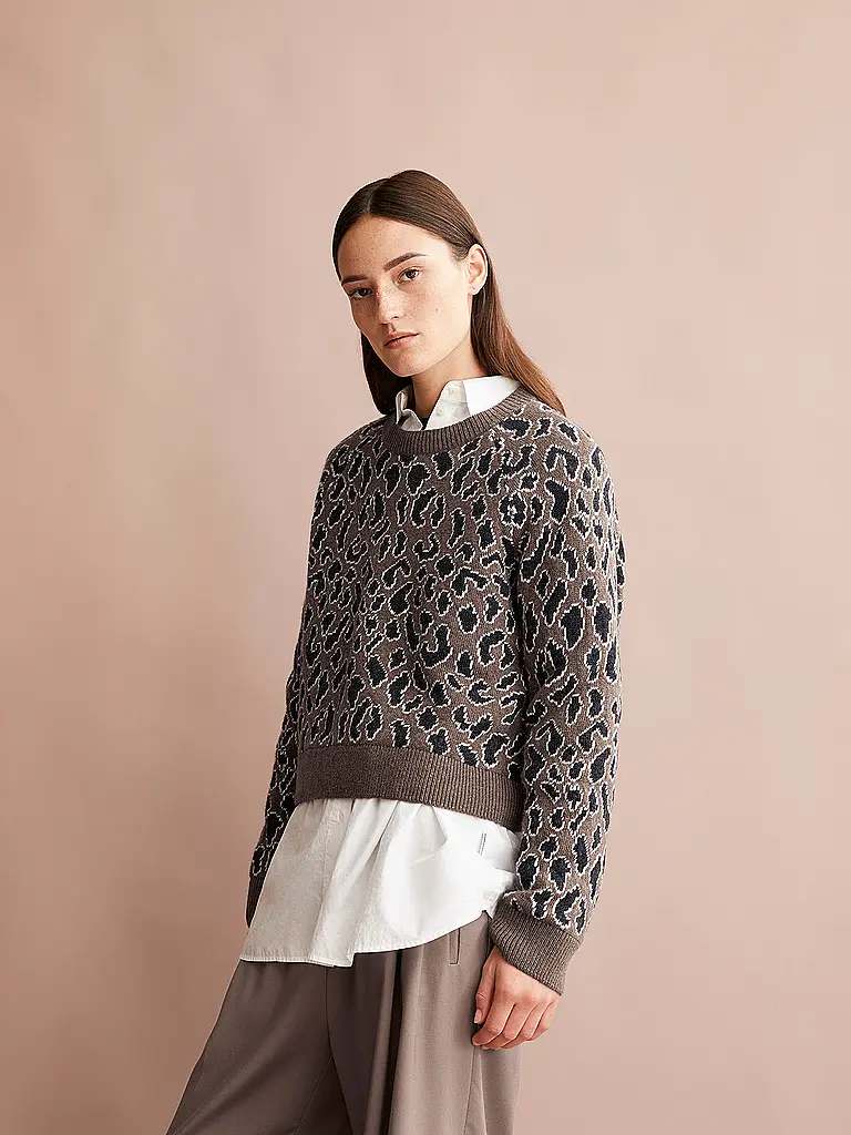 ARMEDANGELS | Pullover DILIRIAA LEOPAA | Cammello