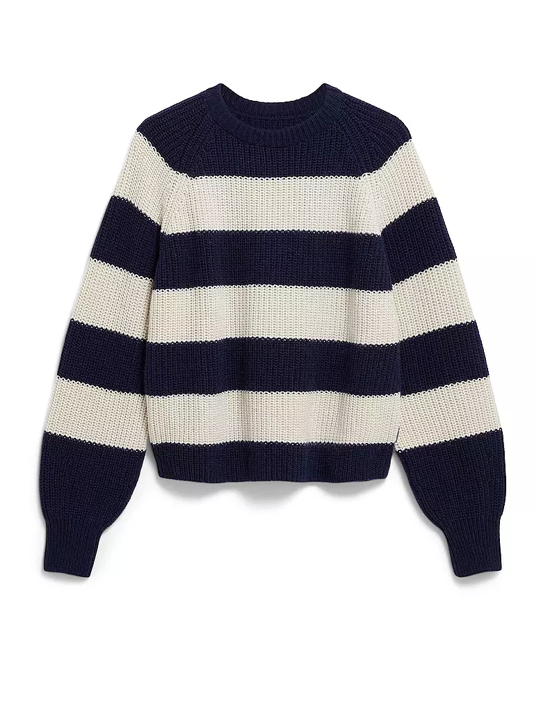 ARMEDANGELS | Pullover KAAGI STRIPES | Blu scuro