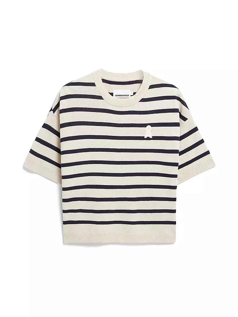 ARMEDANGELS | Pullover LIZAA LINO STRIPES | Blu scuro