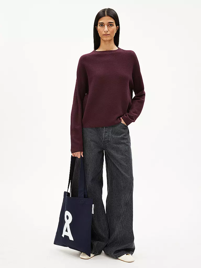 ARMEDANGELS | Pullover MERINAA | Rosso scuro