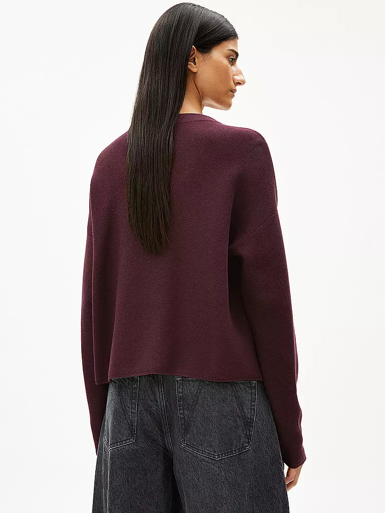 ARMEDANGELS | Pullover MERINAA | Rosso scuro