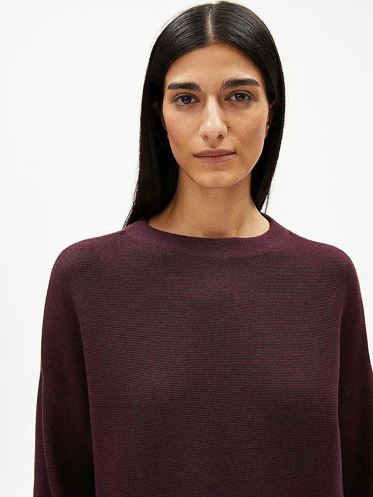 ARMEDANGELS | Pullover MERINAA | Rosso scuro