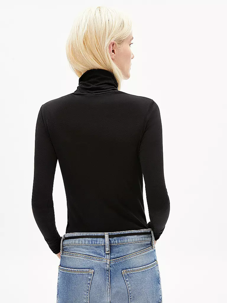 ARMEDANGELS | Rollkragenshirt MALANAA  | Nero