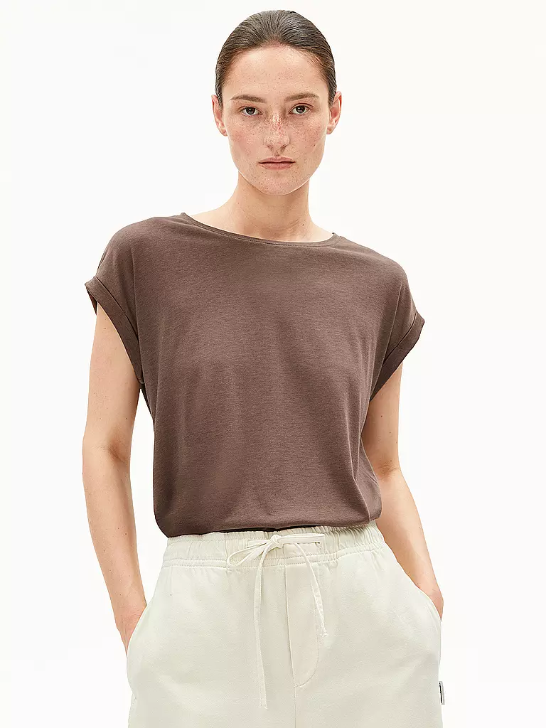 ARMEDANGELS | Shirt JILAANA | Marrone