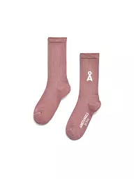 ARMEDANGELS | Calzini SAAMUS BOLD oatmilk black | Rosa