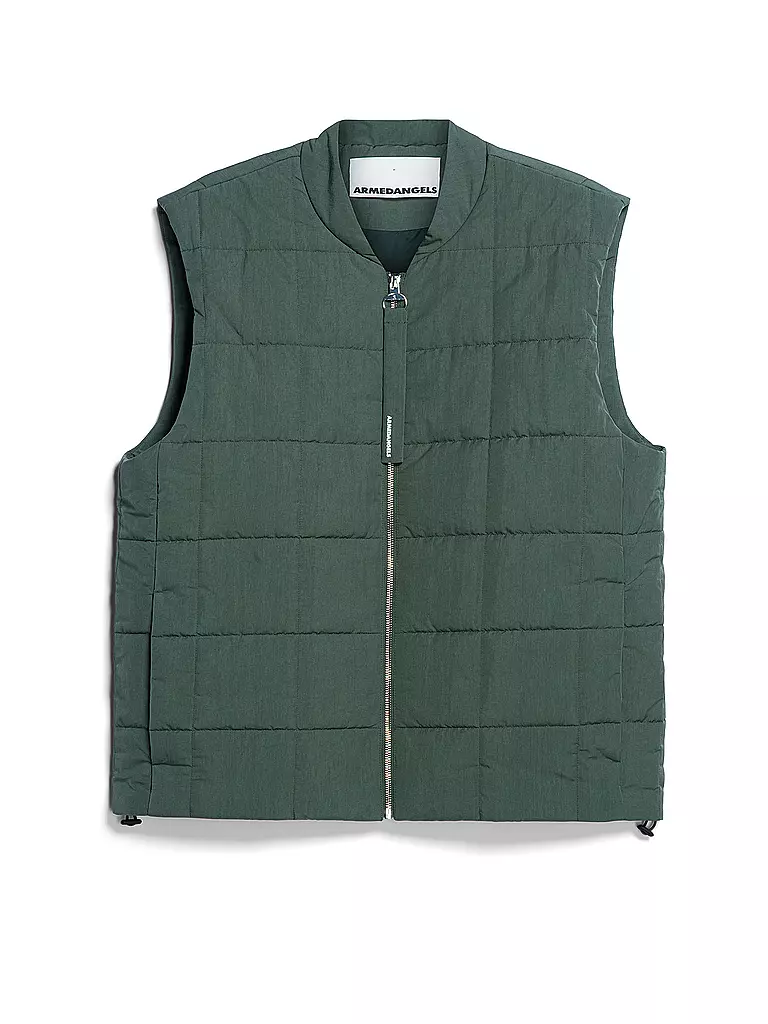 ARMEDANGELS | Steppgilet AABISKO | Verde scuro