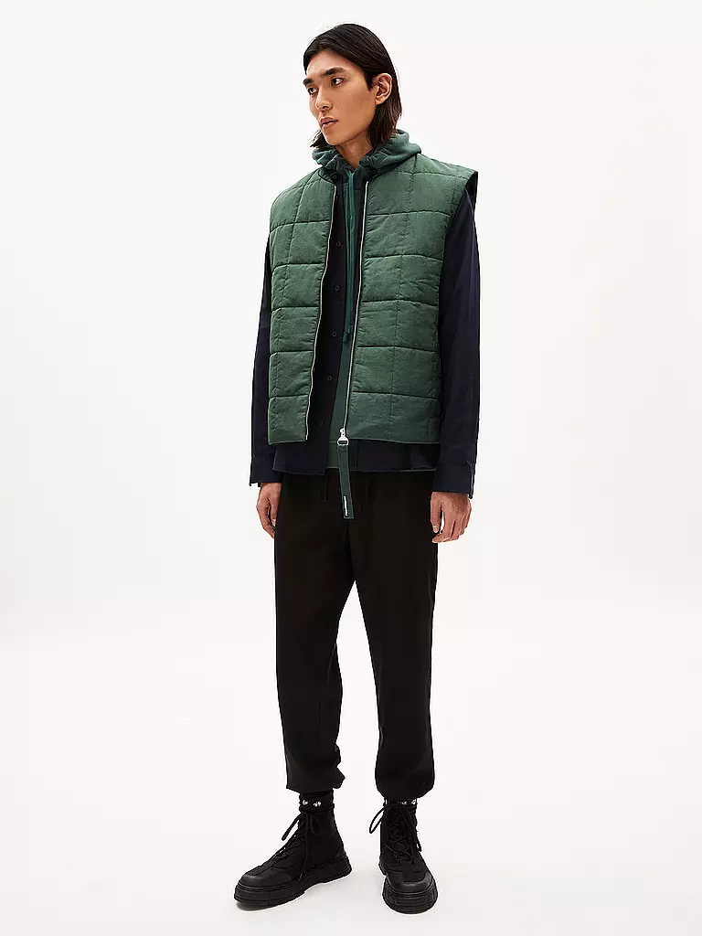 ARMEDANGELS | Steppgilet AABISKO | Verde scuro