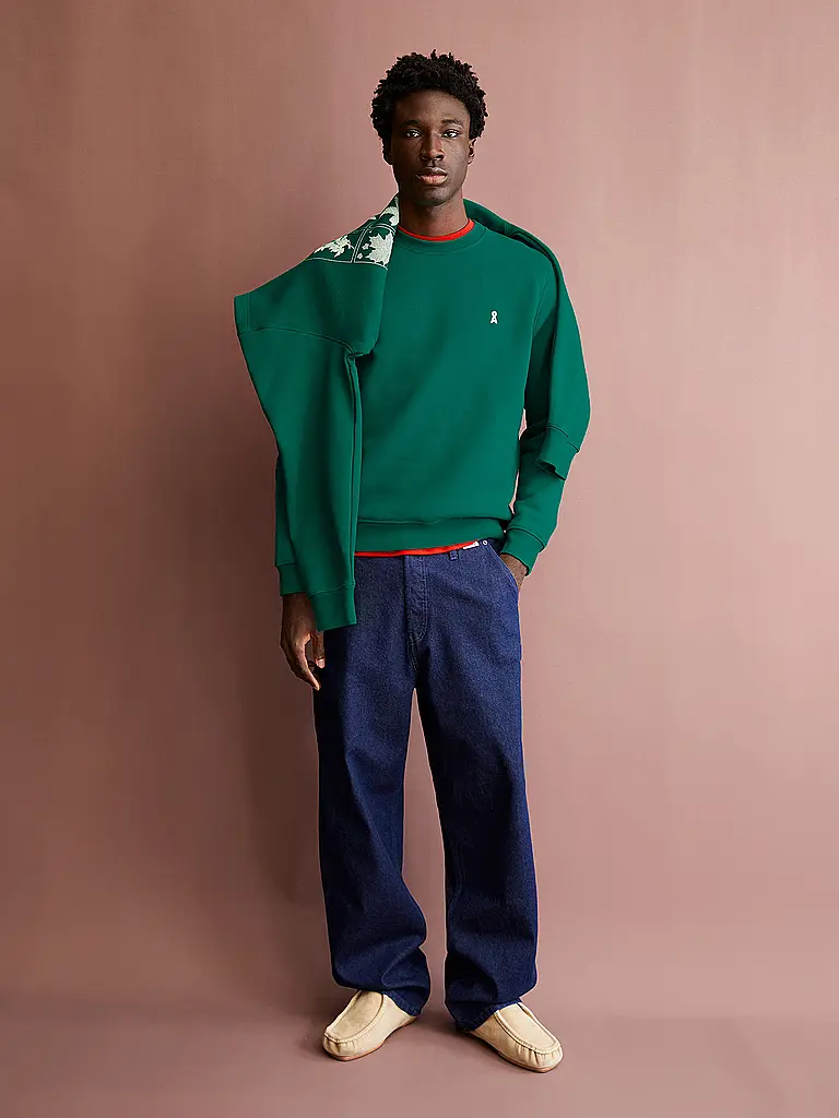 ARMEDANGELS | Sweater BAARO | Verde scuro