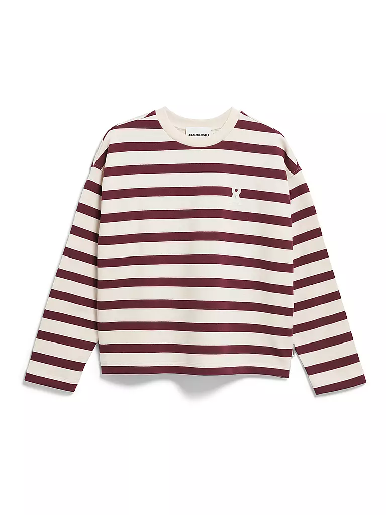 ARMEDANGELS | Sweater ICONIC FRANKAA | Rosso scuro