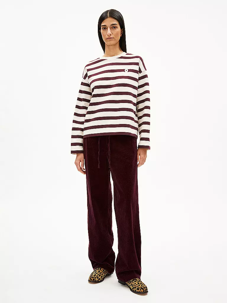ARMEDANGELS | Sweater ICONIC FRANKAA | Rosso scuro