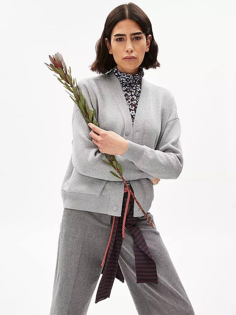 ARMEDANGELS | Sweatjacke BOMBAA | Grigio