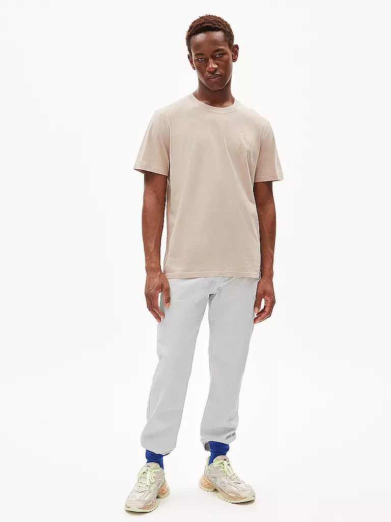 ARMEDANGELS | T-Shirt AADONI COLLEGE EBRO | Beige