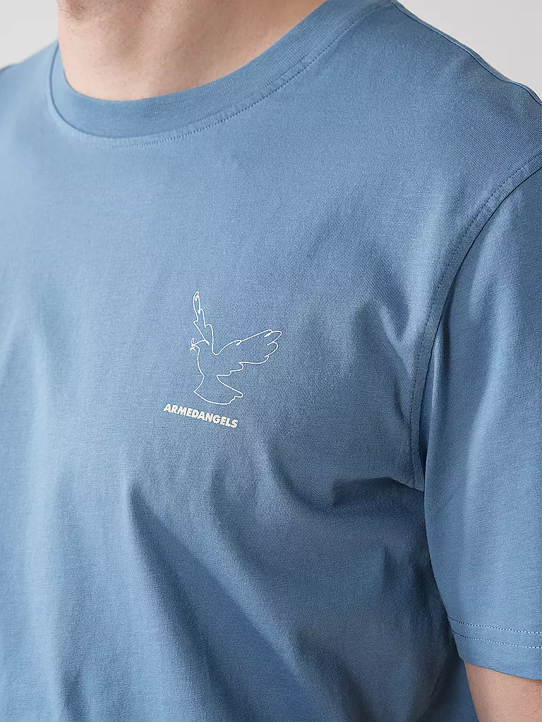 ARMEDANGELS | T-Shirt AADONI | Blu chiaro