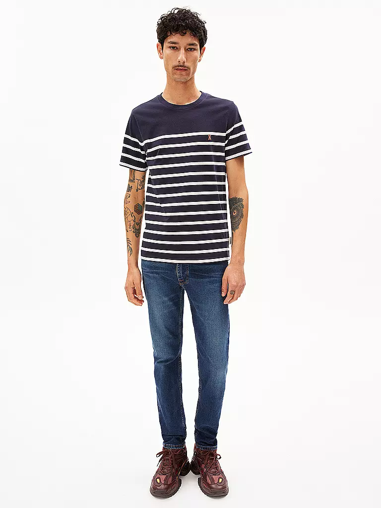 ARMEDANGELS | T-Shirt AADROS | Blu