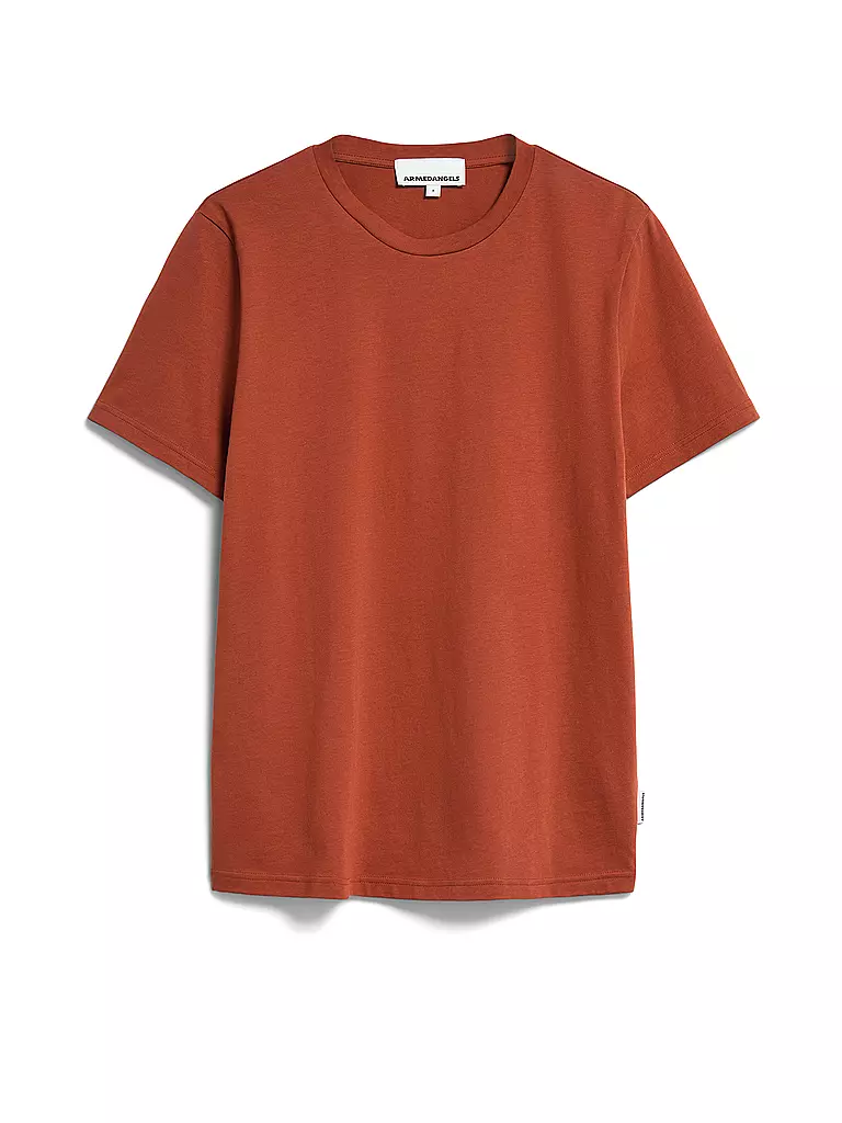 ARMEDANGELS | T-Shirt JAAMEL STRUCTURE | Arancione