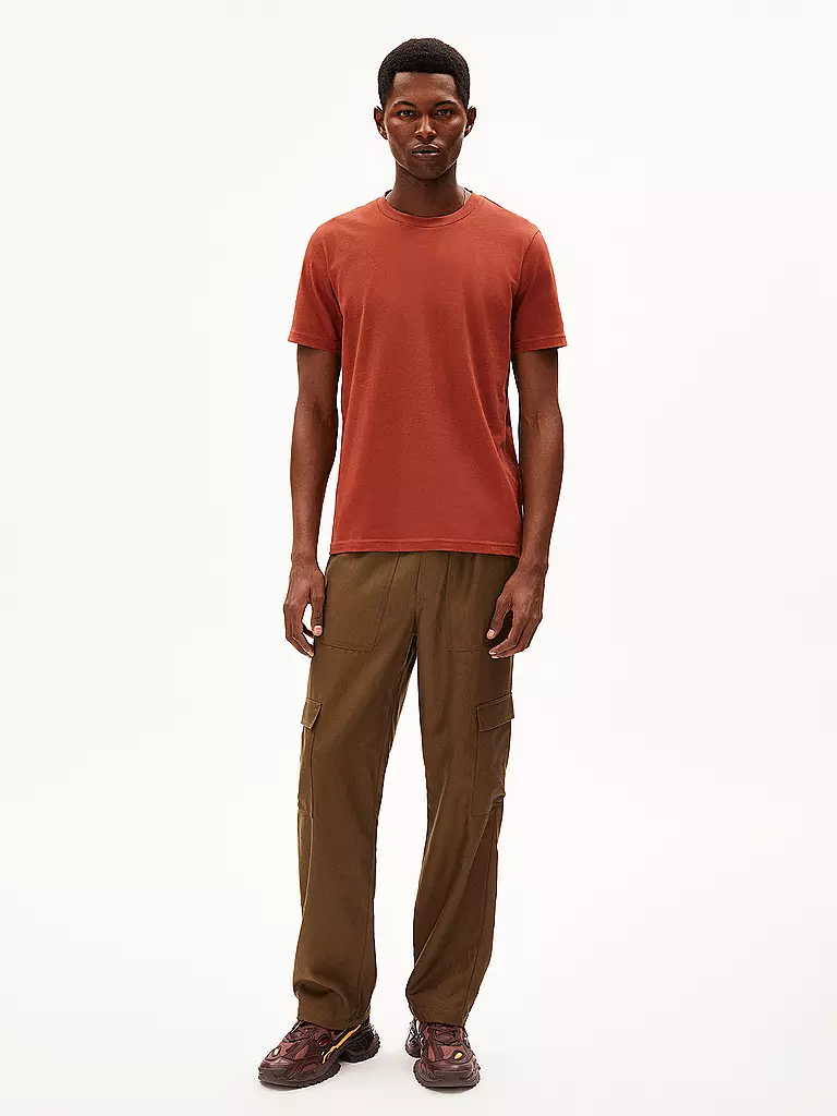 ARMEDANGELS | T-Shirt JAAMEL STRUCTURE | Arancione