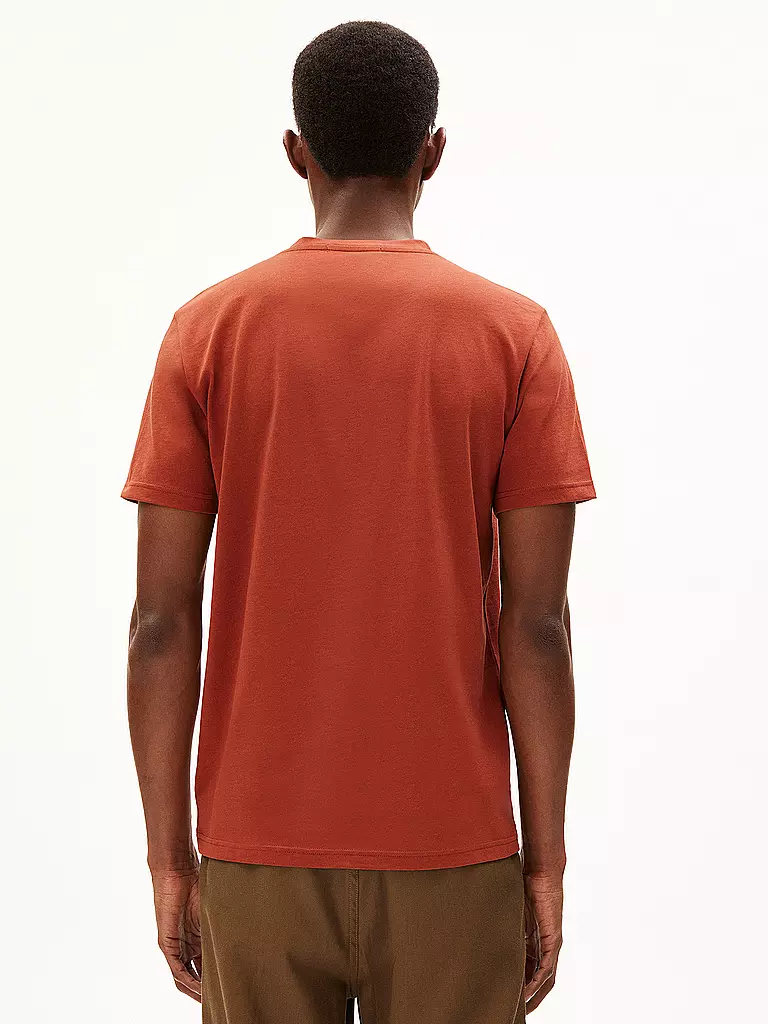 ARMEDANGELS | T-Shirt JAAMEL STRUCTURE | Arancione