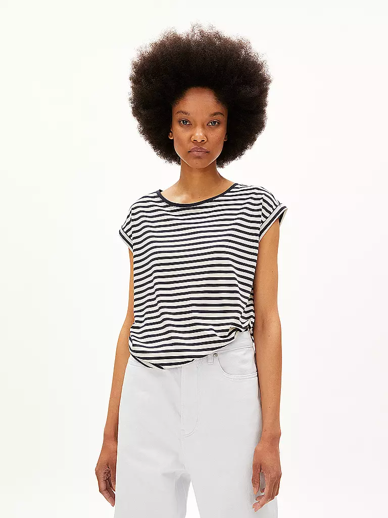 ARMEDANGELS | T-Shirt JILAANA | Blu scuro