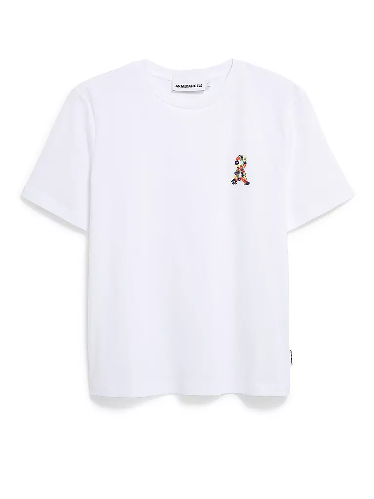 ARMEDANGELS | T-Shirt LUALAA FLOWER | Bianco