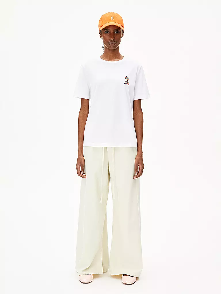 ARMEDANGELS | T-Shirt LUALAA FLOWER | Bianco
