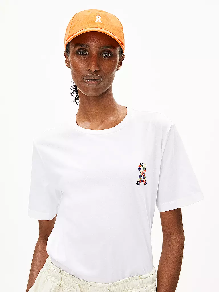 ARMEDANGELS | T-Shirt LUALAA FLOWER | Bianco