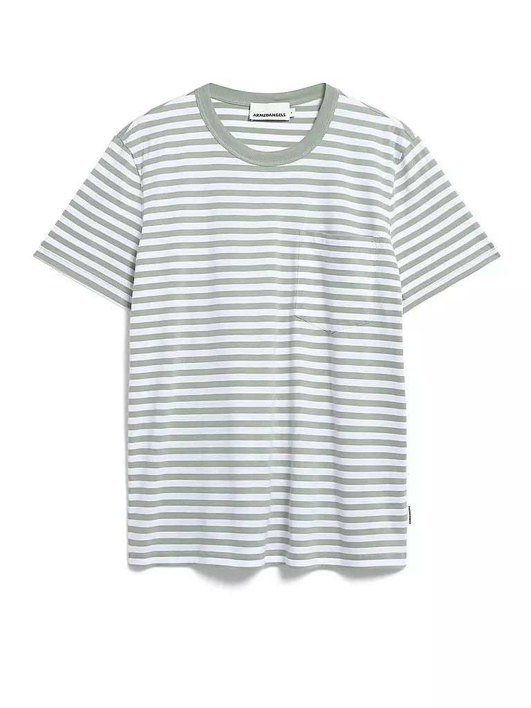 ARMEDANGELS | T-Shirt MAARKOS POCKET | Verde chiaro