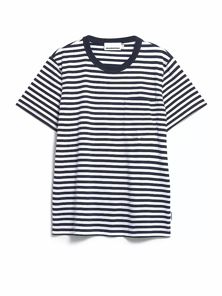 ARMEDANGELS | T-Shirt MAARKOS POCKET | Blu