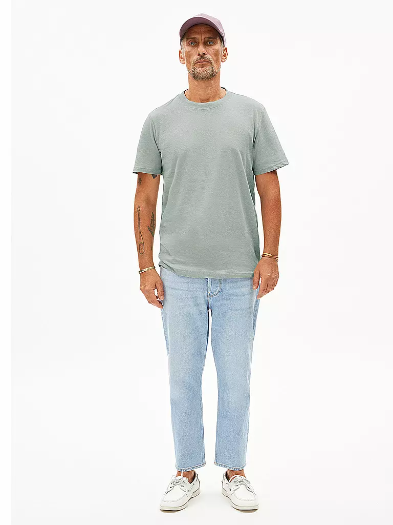 ARMEDANGELS | T-Shirt MAARKOS | Verde chiaro