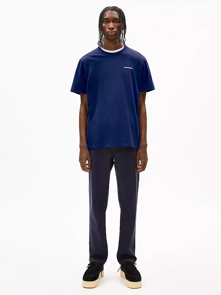 ARMEDANGELS | T-shirt MAARKOS | Blu scuro