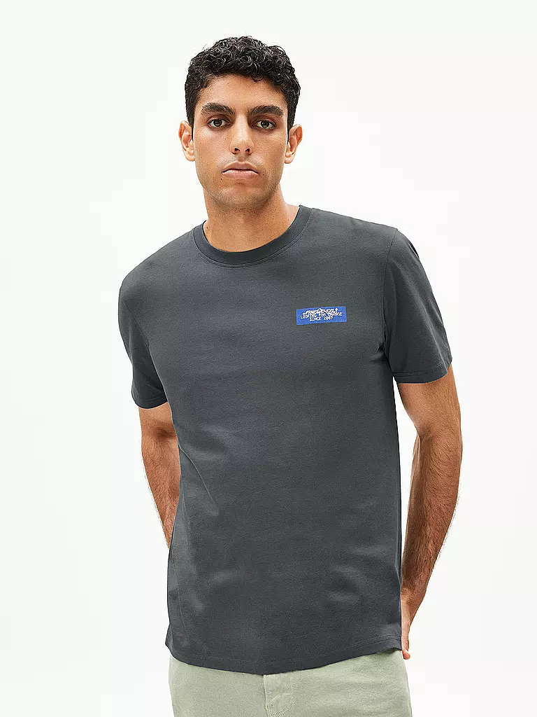 ARMEDANGELS | T-Shirt MAARKOS | Verde scuro
