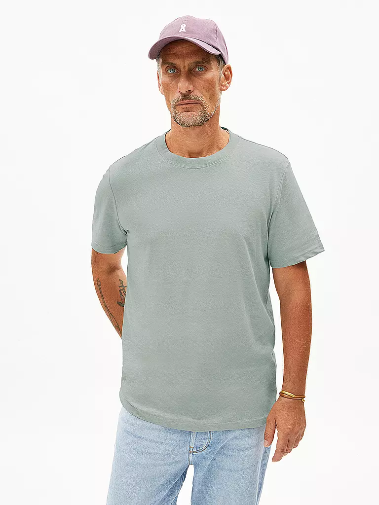 ARMEDANGELS | T-Shirt MAARKOS | Verde chiaro