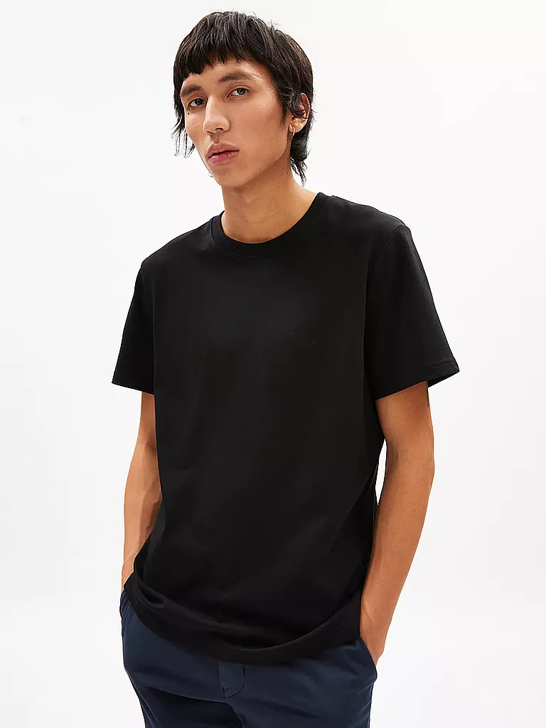 ARMEDANGELS | T-shirt MAARKOS | Nero