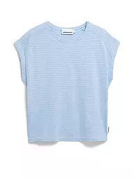 ARMEDANGELS | T-shirt ONELIAA LOVELY STRIPES | Blu chiaro