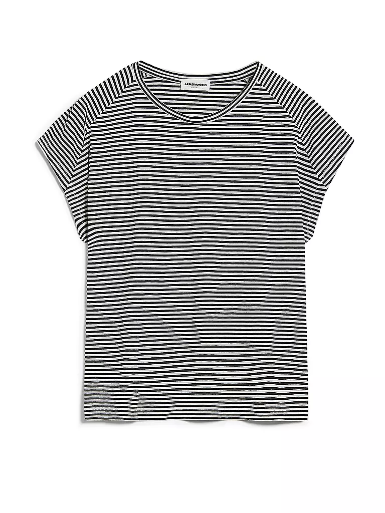 ARMEDANGELS | T-Shirt ONELIAA LOVELY STRIPES | Nero